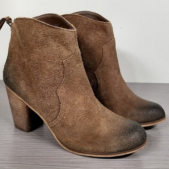 BP. 'Trott' Bootie, Cognac Suede, Womens Size 9.5 M - Picture 1 of 9
